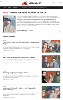 Page web dossier CIA Mediapart - Dessins Eugenie Lavenant