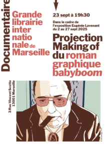 affiche projectionEugenie Lavenant Grande Bibliothèque Internationale de Marseille