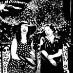 Femmes dans un jardin - Eugenie Lavenant